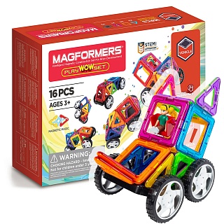    MAGFORMERS 707004- Play Wow Set 16 .    