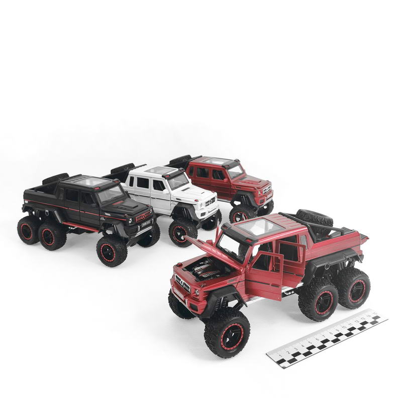 �������� ������ 1:24 Mercedes G63 AMG Off-R 6*6 3����� 24��(����.����+����+����)(�CZ122A) �������� ��������� ������ ��
