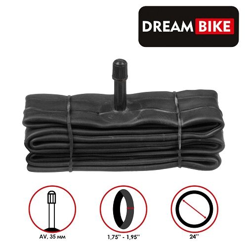 �������� ������ Dream Bike 24"x1,75-1.95, AV 35��, �����, �������������   5415664 �������� ��������� ������ ��